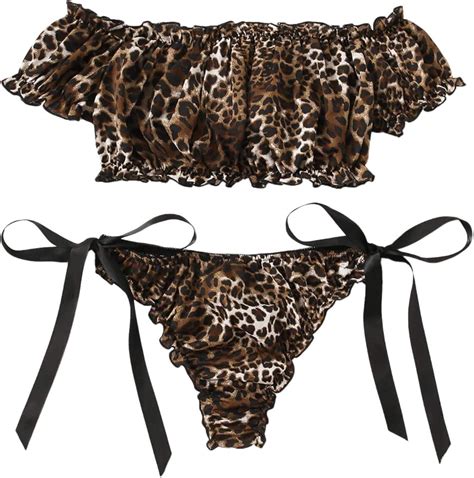 leopard print lingerie for women.